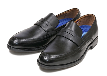 【HAWKINS】 ホーキンス ビジネスシューズ プレミアムクール2 ローファー HB70041 HP COOL2 LOAFER2 NERO(ブラック) 10(28)
