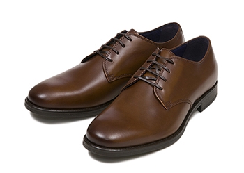 【GIANCARLO MORELLI】 ジャンカルロ・モレリ ビジネスシューズ PLAIN TOE プレーン GM01257 F14 TAN 43(27.5)