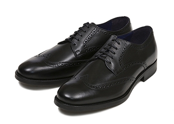 【GIANCARLO MORELLI】 ジャンカルロ・モレリ ビジネスシューズ W-TIP ウィングチップ GM01259 F14 NERO 42(26.5-27)