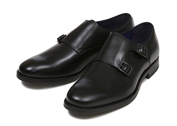 【GIANCARLO MORELLI】 ジャンカルロ・モレリ ビジネスシューズ MONK STRAP モンク GM01260 F14 NERO 43(27.5)