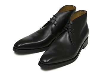 【HAWKINS】 ホーキンス ビジネスシューズ チャッカ 910 F14 NERO UK7H(26.5)