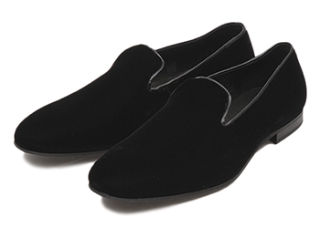 【GIANCARLO MORELLI】 ジャンカルロ・モレリ SLIP-ON スリッポン 160098 F14 V.NERO 42(26.5-27)