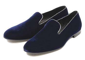 【GIANCARLO MORELLI】 ジャンカルロ・モレリ SLIP-ON スリッポン 160098 F14 BLU 42(26.5-27)