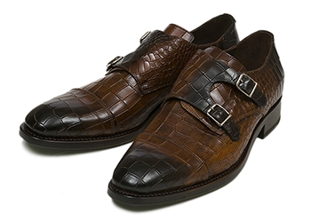 【HARRIS】 ハリス ビジネスシューズ ダブルモンク 9356 287 F14 T.MORO 43(27.5)