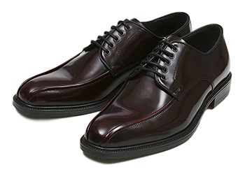 【HAWKINS】 ホーキンス ビジネスシューズ スワール HB21016 F14 BURGUNDY 45(28.5-29)