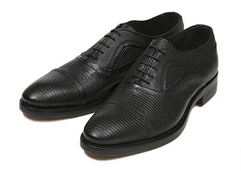 【GIANNI RUSSO】 ジャンニ ルッソ S-TIP ストレートチップ P12 TEJUS BLACK 44(28)