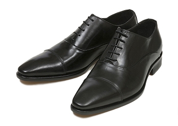 【GIANNI RUSSO】 ジャンニ ルッソ S-TIP ストレートチップ 2011P CALF BLACK 41(26)