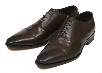 【GIANNI RUSSO】 ジャンニ ルッソ S-TIP ストレートチップ 2011P CALF DARK BROWN 41(26)