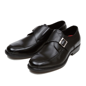 【HAWKINS】 ホーキンス 防水ビジネスシューズ AL IT8 PLAIN エアライト アイステック モンク HB80075 SL/BLACK 11(29)