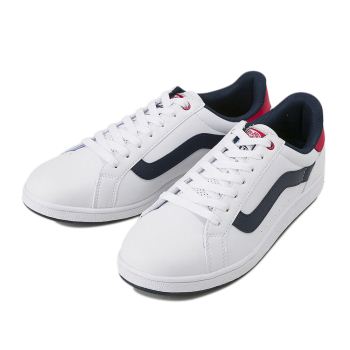 【VANS】 ヴァンズ COURT CLASSIC V2135SYN WHITE/NAVY/RED 9(27)