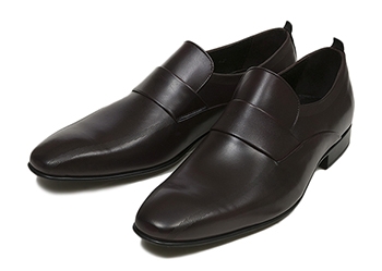 【POLSA】 ポルサ ビジネスシューズ SLIP-ON LZ スリッポン 303428 SP15 BORDO 45(28.5-29)