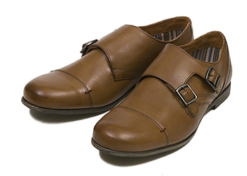 【stefanorossi】 ステファノロッシ D-MONK ダブルモンク SR01213 SP15 CUOIO 42(26.5-27)