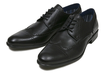 【stefanorossi】 ステファノロッシ W-TIP ウィングチップ SR01216 SP15 NERO 41(26)