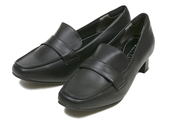 【NUOVO】 ヌオーヴォ お仕事 Fit パンプス LOAFER PPS 4 ローファー パンプス ヒール4ｃｍ NE30096 BLACK 25.5