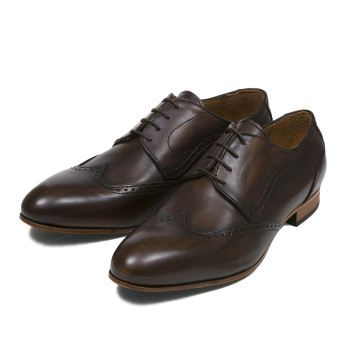 【GIANCARLO MORELLI】 ジャンカルロ・モレリ W-TIP ウィングチップ AO-B2411 CASTAGNA 42(26.5-27)