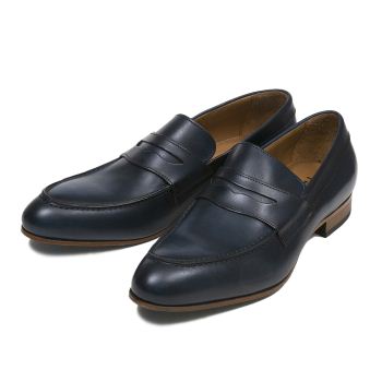【GIANCARLO MORELLI】 ジャンカルロ・モレリ LOAFER ローファー AO-B1408 BLUE CHIARO 44(28)