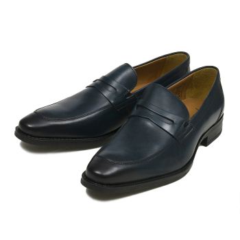 【GIANCARLO MORELLI】 ジャンカルロ・モレリ LOAFER ローファー 160404 NAVY 44(28)