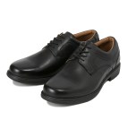 【HAWKINS】 ホーキンス 防水ビジネスシューズ AL IT PLAIN FLEX エアライト アイステック プレーン フレックス HB80079 BLACK 11(29)