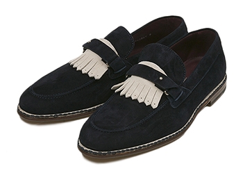 【BORGIOLI】 ボルジョーリ SUEDE SLIP-ON スエードスリッポン 2540861(US) SP15 LUXOR NERO 10(28)