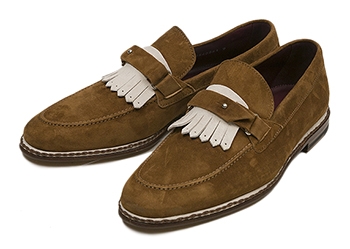 【BORGIOLI】 ボルジョーリ SUEDE SLIP-ON スエードスリッポン 2540861(US) SP15 LUXOR PUMA 10(28)