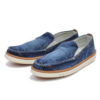 【Timberland】 ティンバーランド EK HANDCRAFTED SLIP-ON ハンドクラフテッド スリップオン 9349B 15SP ABC-MART限定 BLUE WSHD DEN 9(27)