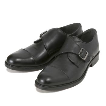【STEFANO ROSSI】 ステファノロッシ MONK STRAP モンクストラップ SR01143 NERO 45(28.5-29)