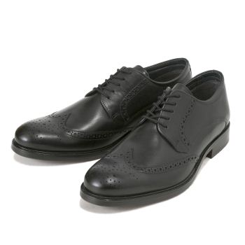 【STEFANO ROSSI】 ステファノロッシ W-TIP ウイングチップ SR01144 NERO 44(28)