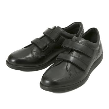 【HAWKINS】 ホーキンス ウォーキングシューズ TR VELCRO トラベラー ベルクロ HL18233 NERO 45(28.5-29)