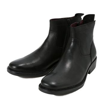 【STEFANO ROSSI】 ステファノロッシ レザーブーツ INSIDE ZIP BOOT インサイドジップブーツ SR03501 NERO 44(28)