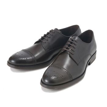 【G.C.MORELLI】 ジャンカルロ・モレリ セミブローグ SEMI BROGUE 111352 EBONY 45(28.5-29)