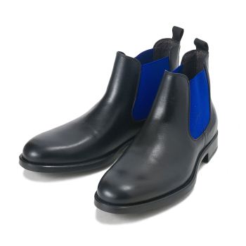 【G.C.MORELLI】 ジャンカルロ・モレリ サイドゴア SIDE GORE 170227 NERO/BLU 44(28)