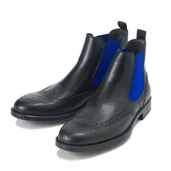 【G.C.MORELLI】 ジャンカルロ・モレリ メダリオンブーツ MEDALLION BOOT 171428 NERO/BLUE 44(28)