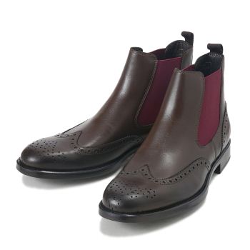 【G.C.MORELLI】 ジャンカルロ・モレリ メダリオンブーツ MEDALLION BOOT 171428 T.MORO/BURGUNDY 44(28)