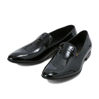 【G.C.MORELLI】 ジャンカルロモレリ オペラシューズ SLIP-ON スリッポン 160466 PATENT NERO 42(26.5-27)