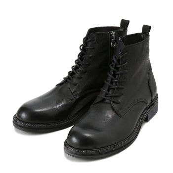 【GIANNI RUSSO】 ジャンニ ルッソ レザーブーツ LACE UP BOOT レースアップブーツ 5384 NERO 45(28.5-29)