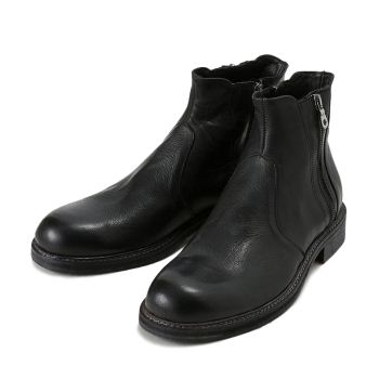 【GIANNI RUSSO】 ジャンニ ルッソ レザーブーツ SIDE ZIP BOOT サイドジップブーツ 5382 NERO 45(28.5-29)