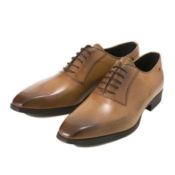 【POLSA】 ポルサ 712074 PLAIN TOE プレーントゥ CAMEL 40(25-25.5)