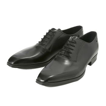 【POLSA】 ポルサ 712074 PLAIN TOE プレーントゥ NERO 45(28.5-29)
