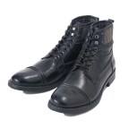 【STEFANO ROSSI】 ステファノロッシ ストレート チップ ブーツ S-TIP BOOT SR03243 NERO 45(28.5-29)