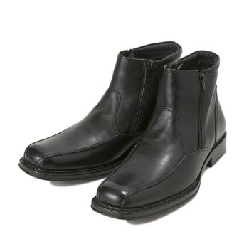 【HAWKINS】 ホーキンス ビジネスシューズ ZIP BOOT ジップブーツ HB34010 NERO 45(28.5-29)