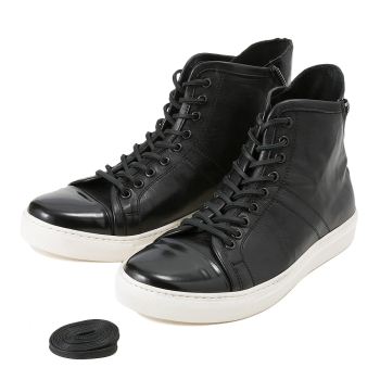 【+2】 プラスツー ハイカットスニーカーHI-CUT SNEAKER NERO 41(26)