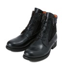 【STEFANO ROSSI】 ステファノロッシ ジップブーツ D-ZIP BOOT SR10010 BLACK 45(28.5-29)