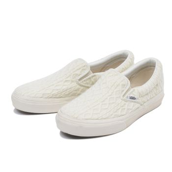 【VANS】 ヴァンズ SLIP ON スリッポン V98CL CROCHET 15FA BEIGE 7(25)