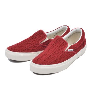 【VANS】 ヴァンズ SLIP ON スリッポン V98CL CROCHET 15FA RED 7(25)