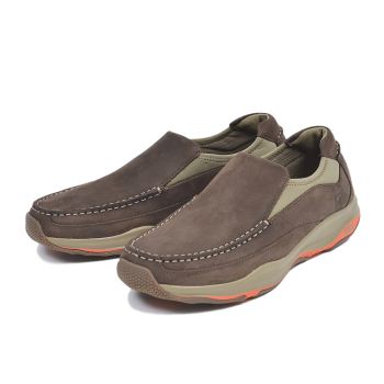 【SPERRY TOPSIDER】 スペリー トップサイダー ウォーキングシューズ VOYAGER GORE S/O ボイジャー ゴア スリッポン STS11702 BROWN/ORANGE 9H(27.5)
