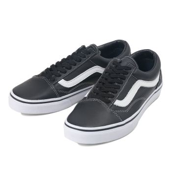 【VANS】 ヴァンズ OLD SKOOL LEATHER オールドスクール レザー V36L 15FA BLACK 10H(28.5)
