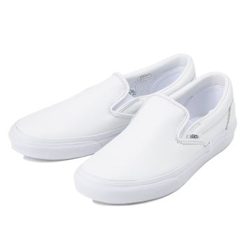 【VANS】 ヴァンズ SLIP ON LEATHER スリッポン レザー V98L2 15FA WHITE 10H(28.5)