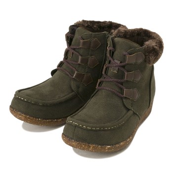 レディース 【NUOVO】 ヌオーヴォ カジュアルブーツ WORK LACE M ND10025 S/KHAKI XL(24.5-25cm)