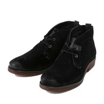 【STEFANO ROSSI】 ステファノロッシ レザーブーツ CHUKKA チャッカ SR07100 S/BLACK 44(28)