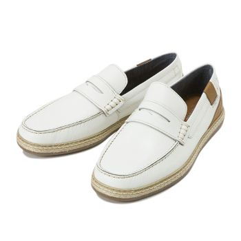 【STEFANO ROSSI】 ステファノロッシ JUTE LOAFER ジュート ローファー SR07110 BIANCO 45(28.5-29)